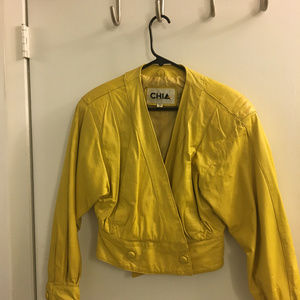 Vintage Chia Leather Jacket 1985